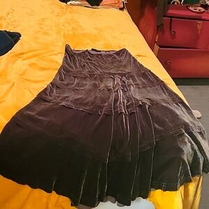 Rayon/silk maxi skirt